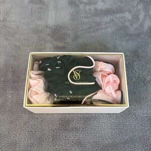 Victoria's Secret Pink Satin Scrunchie Set